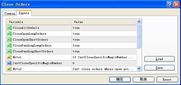 Close Orders - expert for MetaTrader 4
