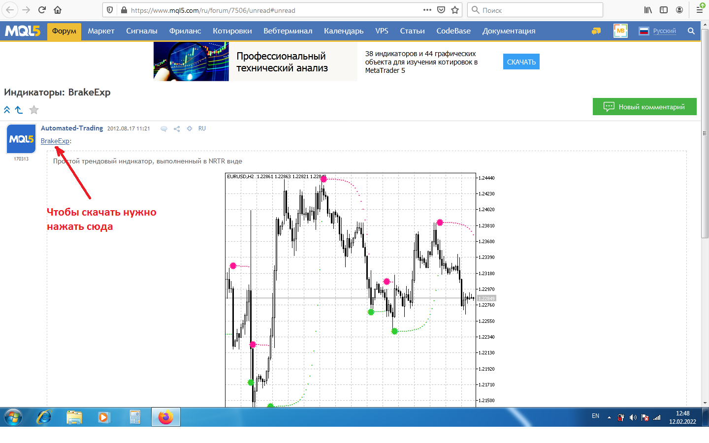 BrakeExp - indicator for MetaTrader 5