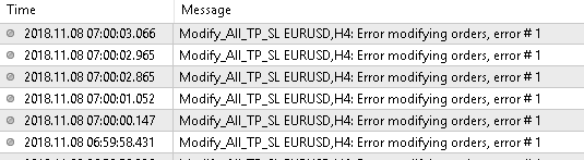 Modify All TP SL - script for MetaTrader 4