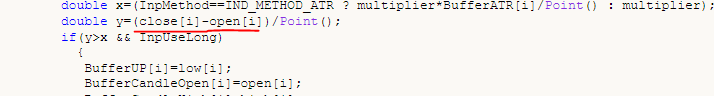 Thrust_Bar - indicator for MetaTrader 5