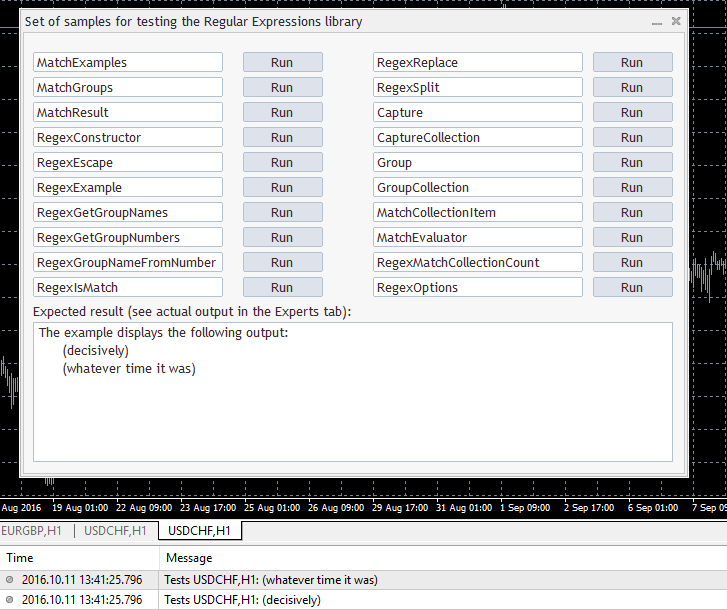 RegularExpressions in MQL4 for working with regular expressions - library for MetaTrader 4