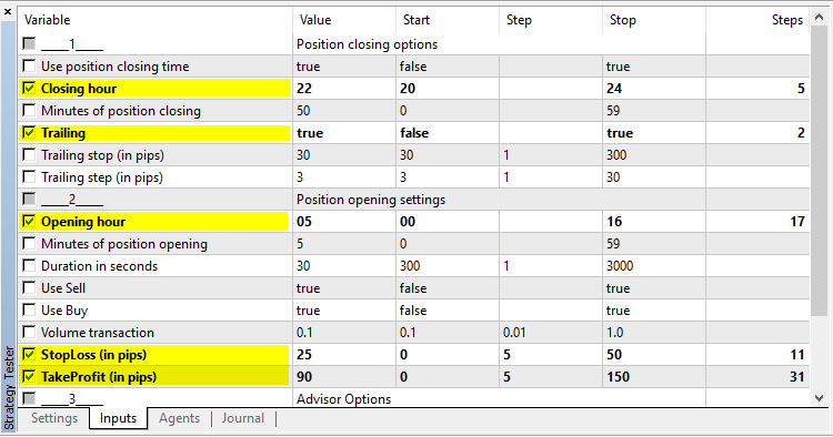 OpenTime - expert for MetaTrader 5