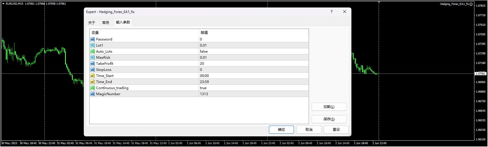 Forex Hedging EA1 UNLIMITED Screenshot