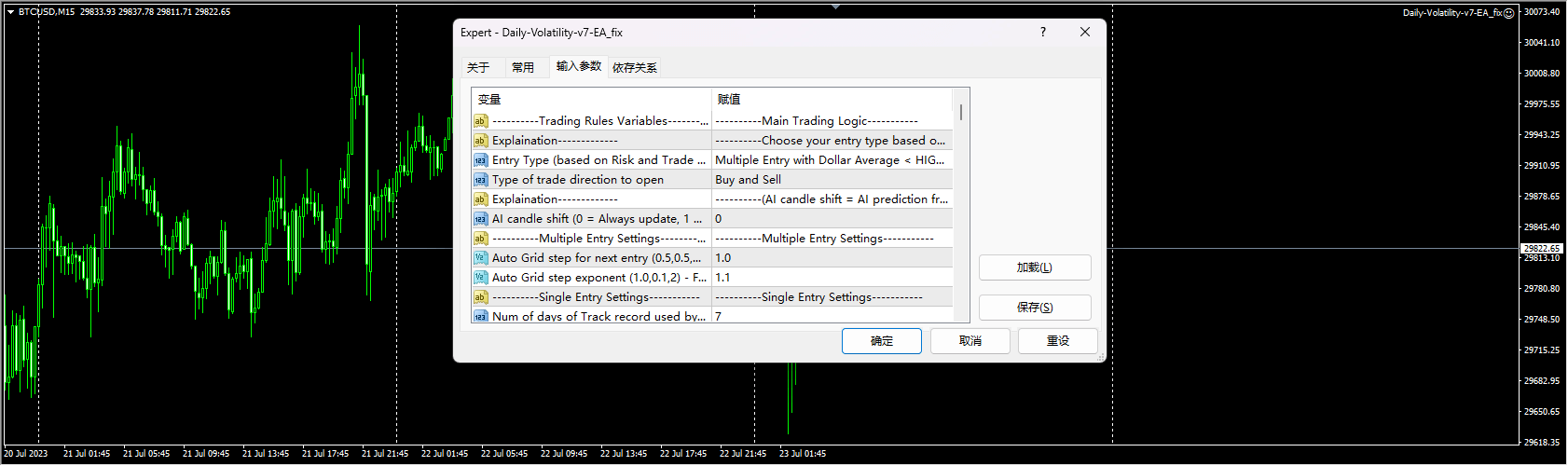 Daily-Volatility-v7-EA screenshot