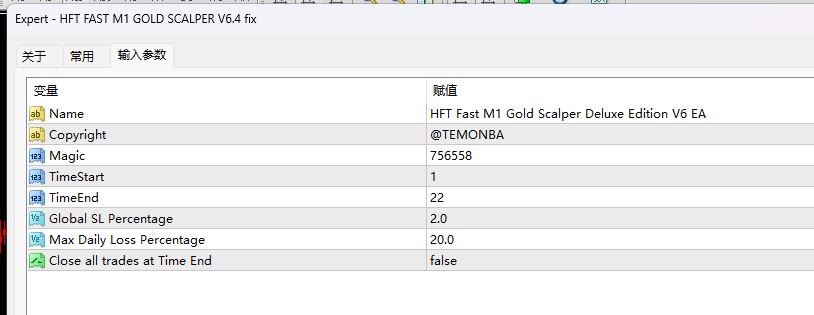 HFT FAST M1 GOLD SCALPER V6.4 Repair Screenshot