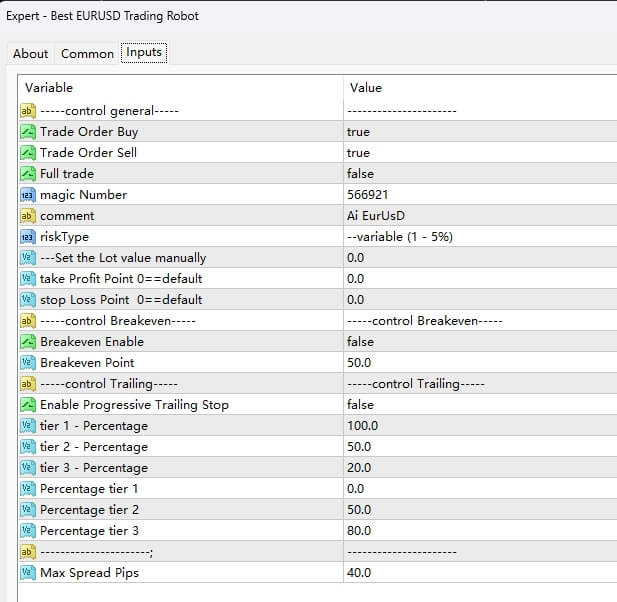 Best EURUSD Trading Robot Screenshots