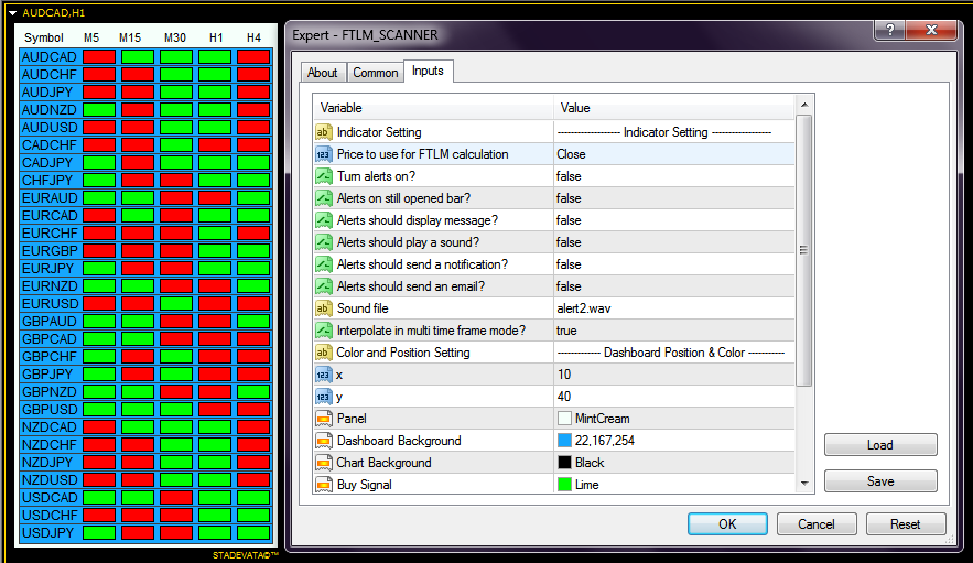 FTLM scanner screenshot
