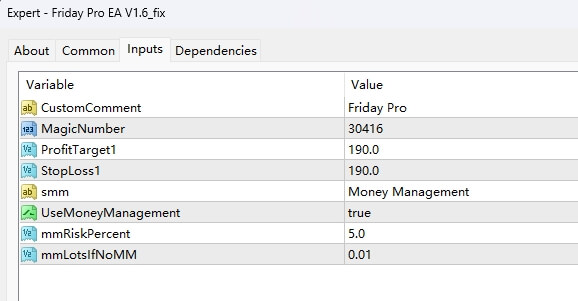 Friday Professional EA V1.6_fix screenshots