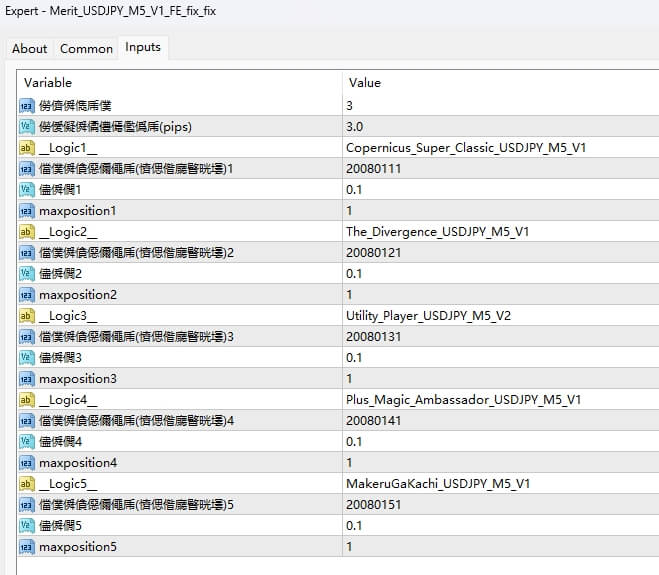 Merit_USDJPY_M5_V1_FE screenshot