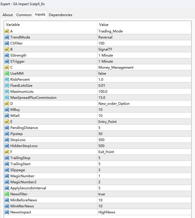 EA Impact ScalpX_fix screenshot