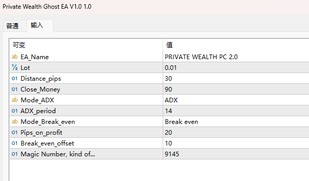 Private Wealth Ghost EA V1.0 screenshots