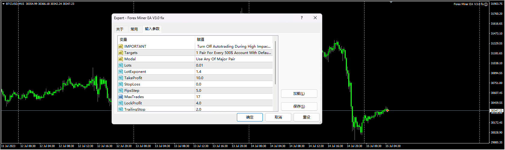Forex Miner EA V3.0 Repair Screenshots