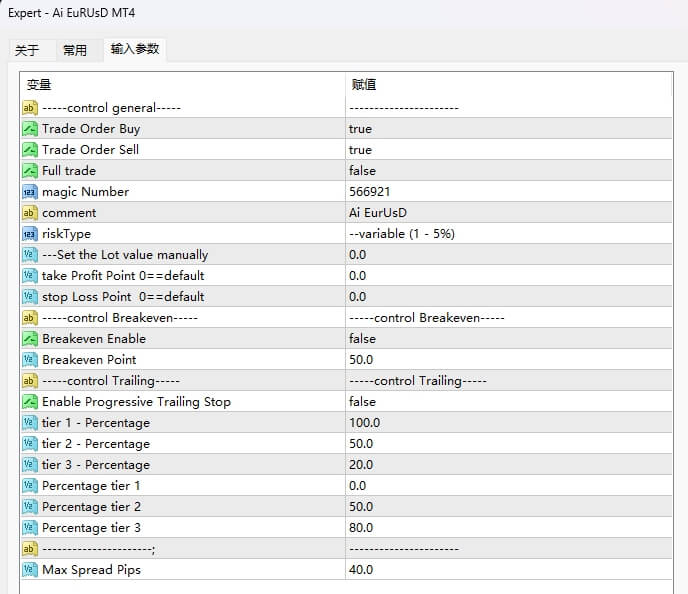 Ai EURUUSD MT4 screenshots