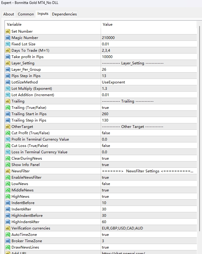 Bonnitta Gold MT4_No DLL screenshots