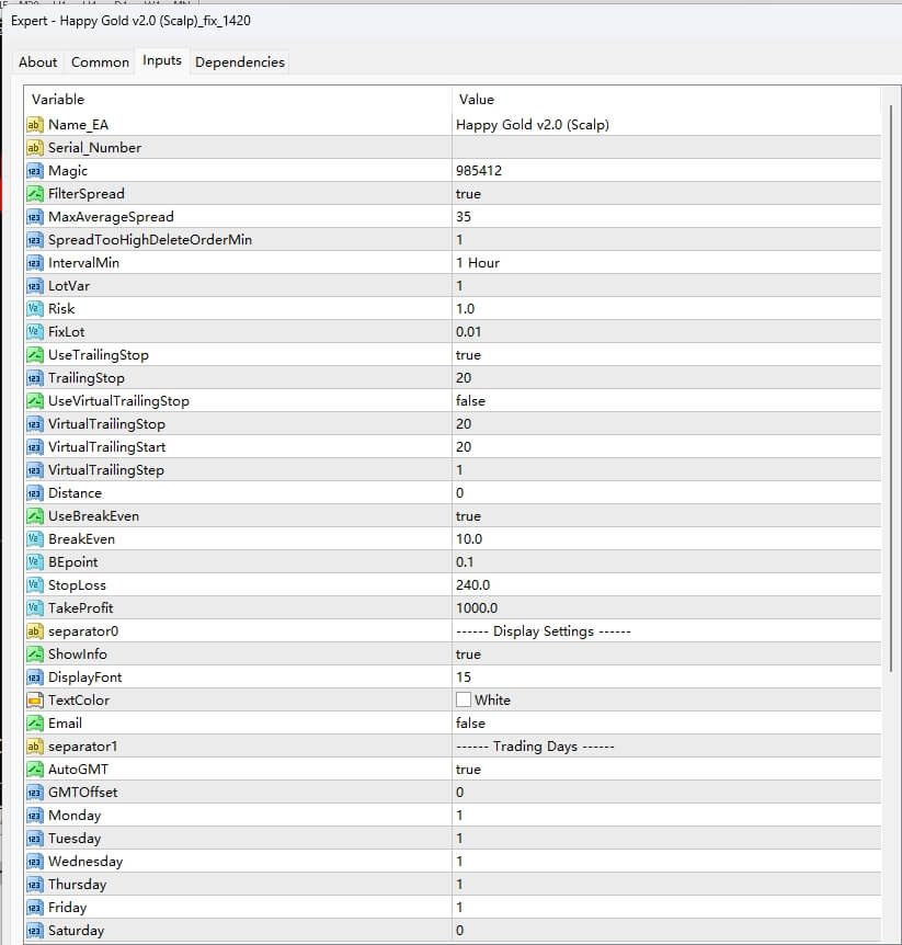 Happy Gold v2.0 (Scalp)_fix_1420 screenshot