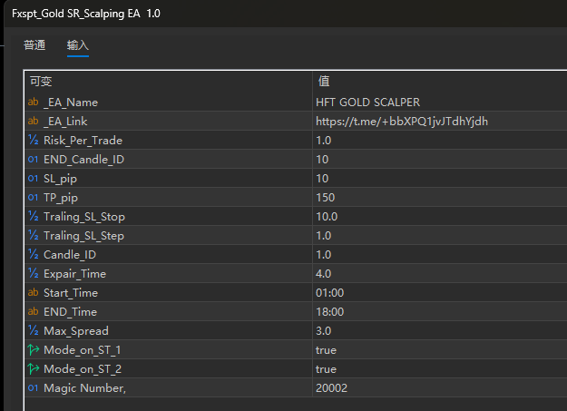 Fxspt Gold SR scalping EA MT5 screenshot