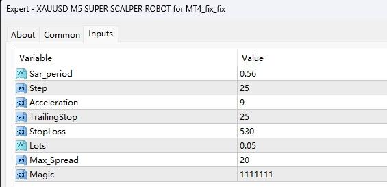 XAUUSD M5 Super Scalping Robot_fix_fix screenshot for MT4