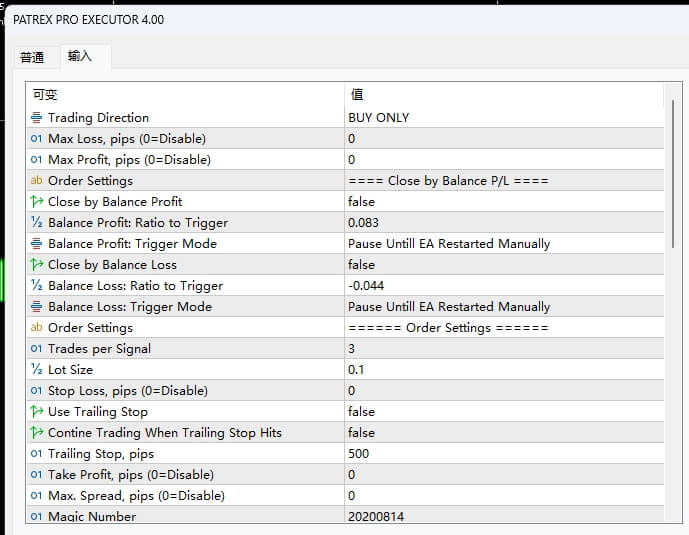 PATREX PRO Robot + Indicator MT5 Screenshots