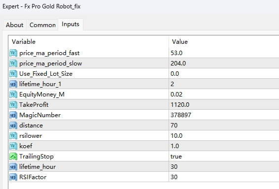Fx Pro Gold Robot_fix screenshots