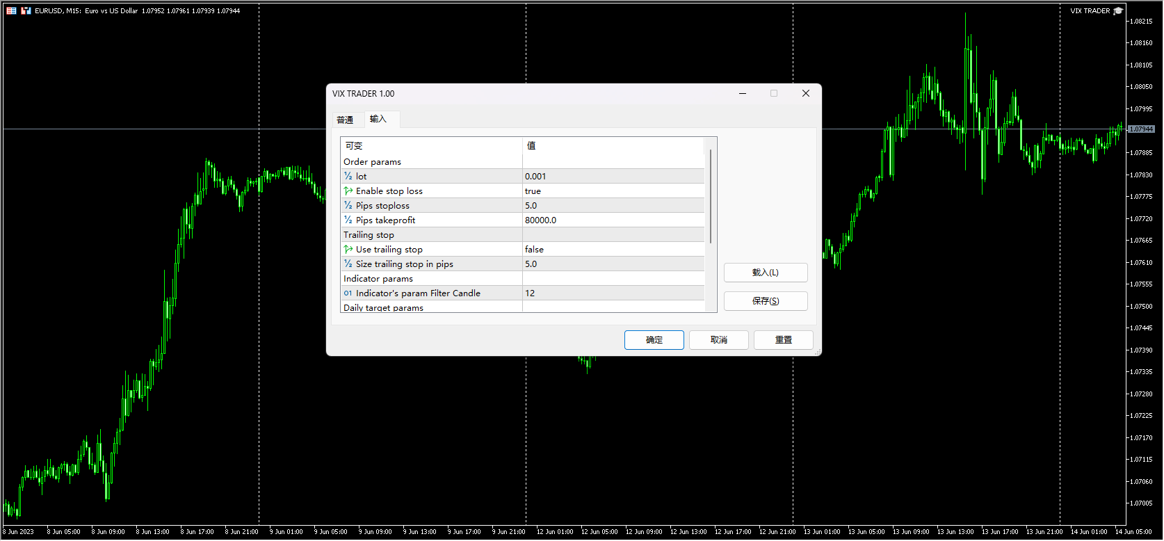 Vix trader ea for viz 75 m30 screenshot
