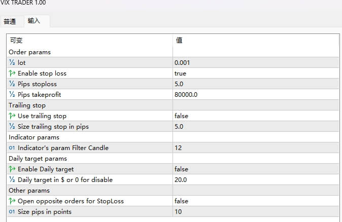 Vix trader ea for viz 75 m30 screenshot