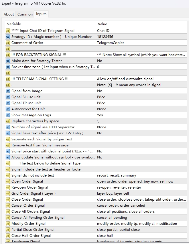 Telegram To MT4 Copier V6.32_fix screenshot