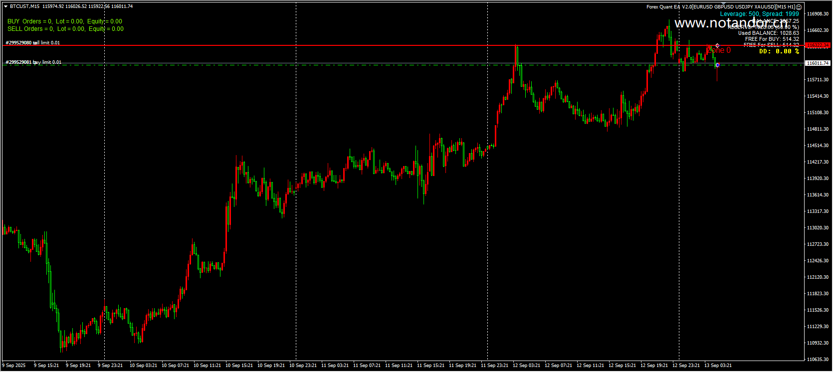 Foreign exchange quantitative EA V2.0 screenshot