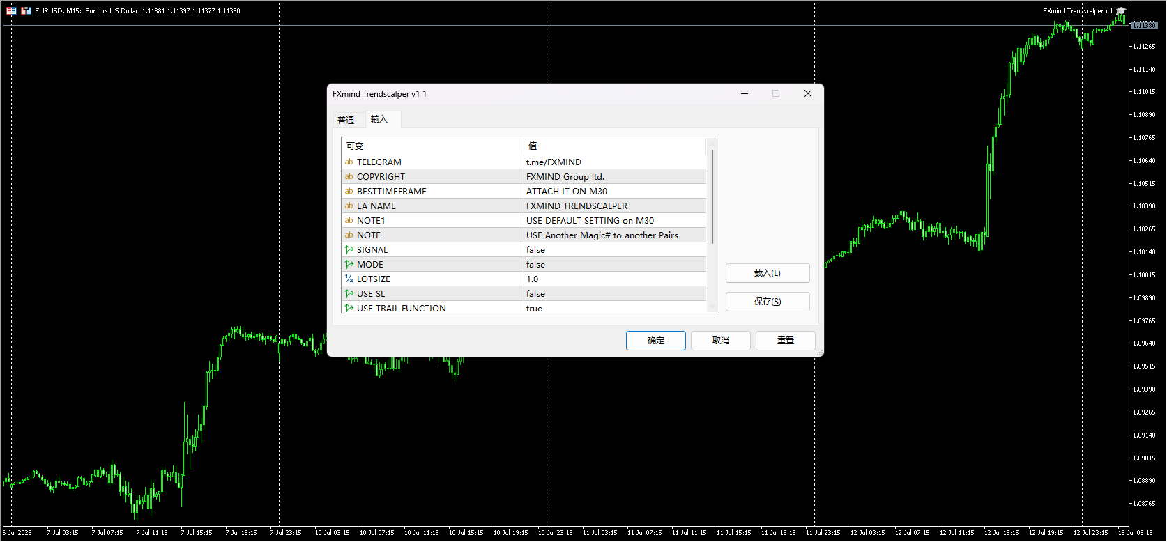 FXmind Trendscalper v1 screenshots