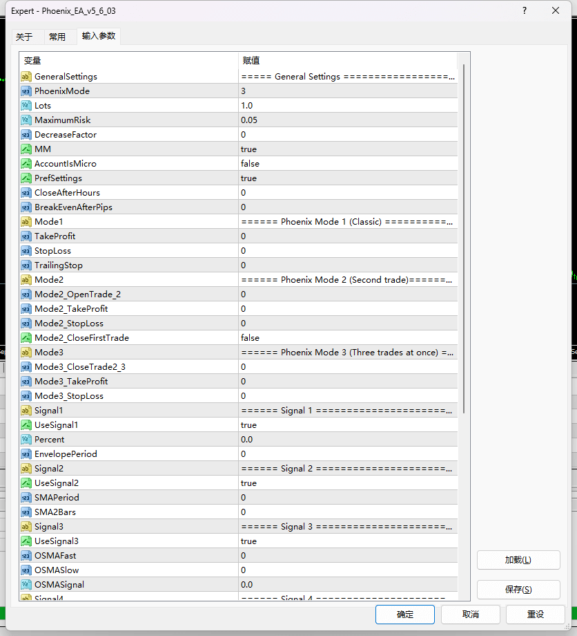 Phoenix_EA_v5_6_03 screenshot