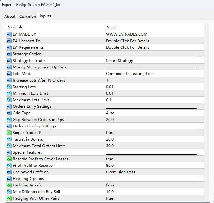 Hedge scalper EA 2024_fix screenshot