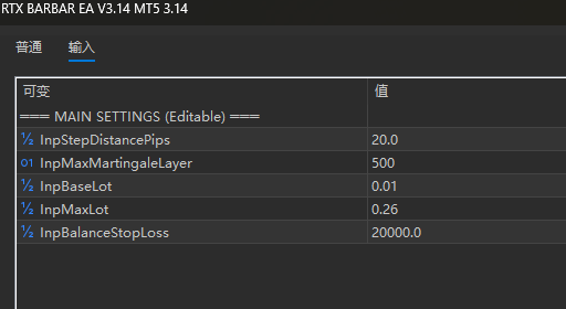 RTX BARBAR EA V3.14 MT5 screenshots