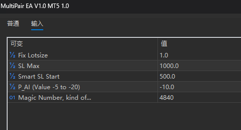 Multi-pair EA V1.0 MT5 screenshots