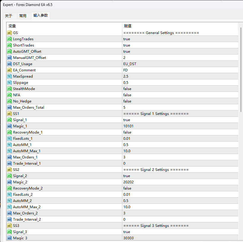 Forex Diamond EA v6.5 screenshots