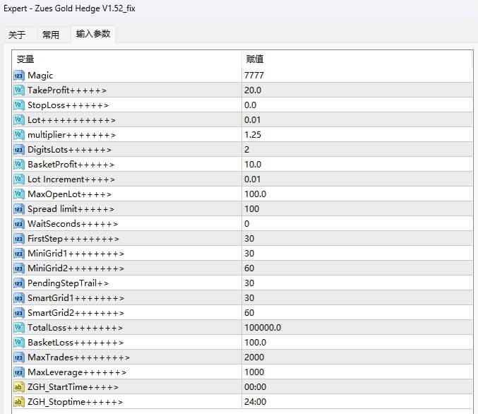 Zues Gold Hedge V1.52_fix screenshot