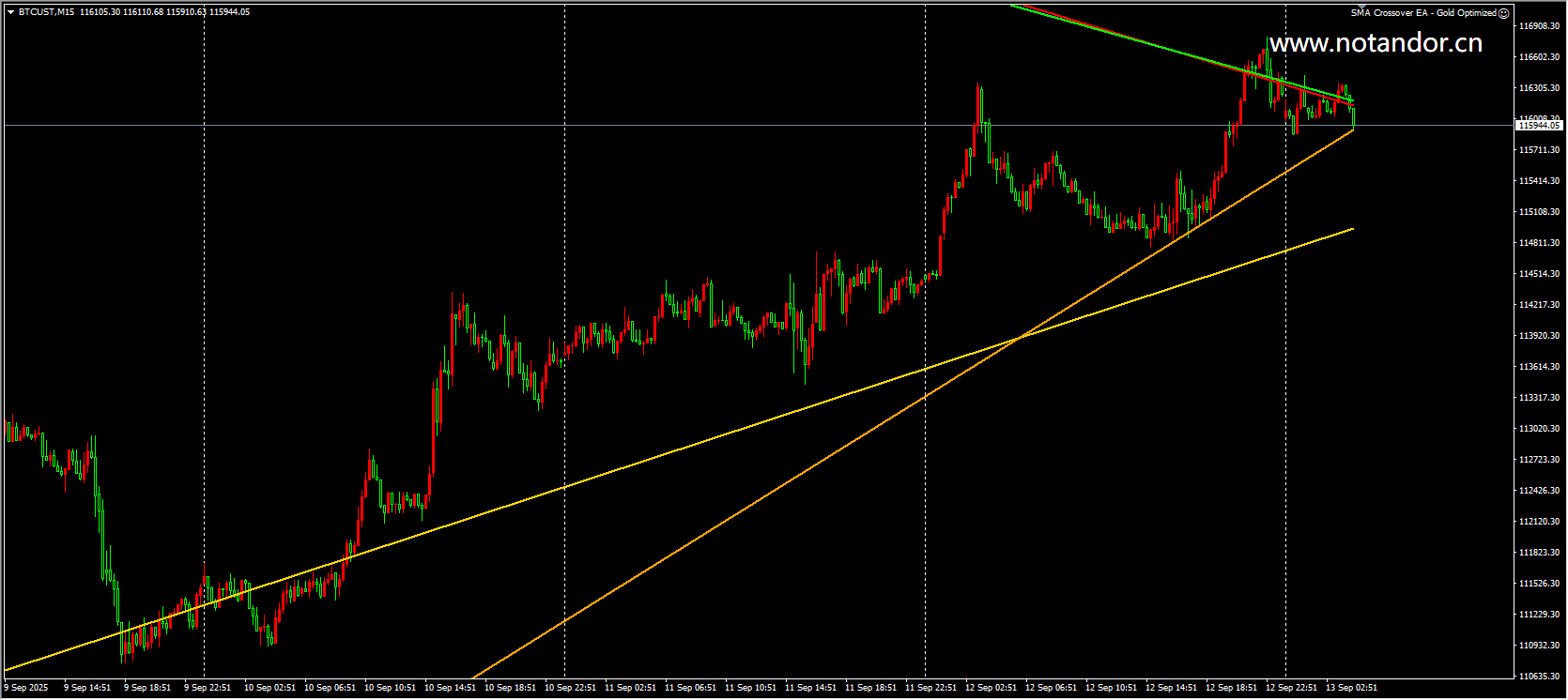 SMA Cross EA – Golden Optimization Screenshot
