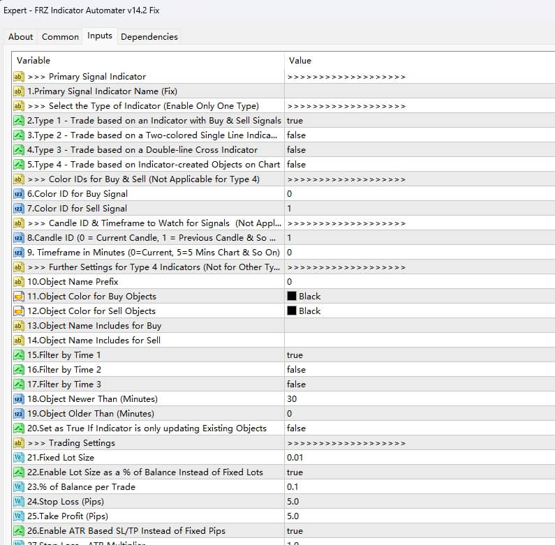 FRZ Indicator Automater v14.2 Repair Screenshots