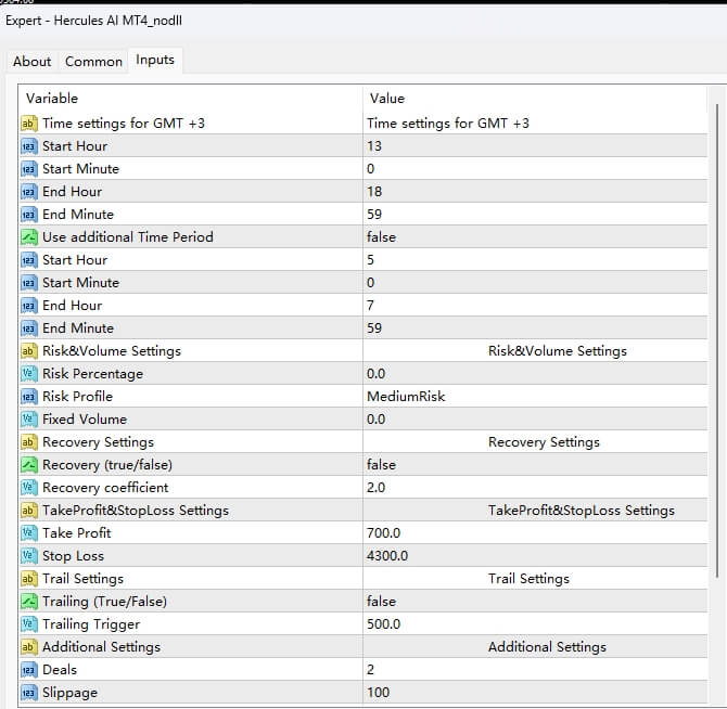 Hercules AI MT4_nodll screenshots