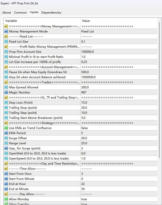 HFT Props Company EA_fix screenshot