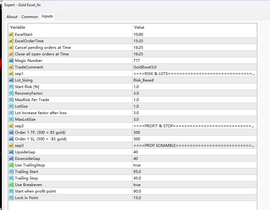 Gold Excel_fix screenshot