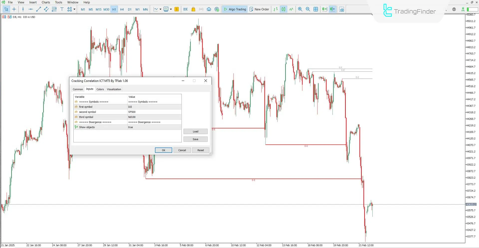 ICT Cracking Correlation Settings
