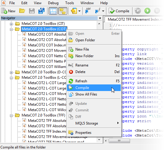 MetaCOT 2 CFTC ToolBox (Set of Indicators) MT4 - indicator for MetaTrader 4