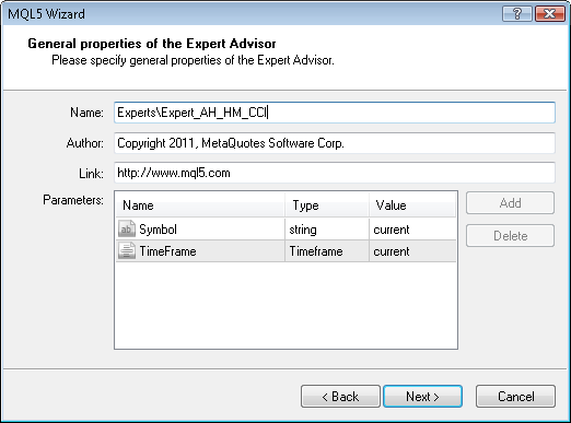 MQL5 Wizard - Trade Signals Based on Hammer/Hanging Man CCI - expert for MetaTrader 5