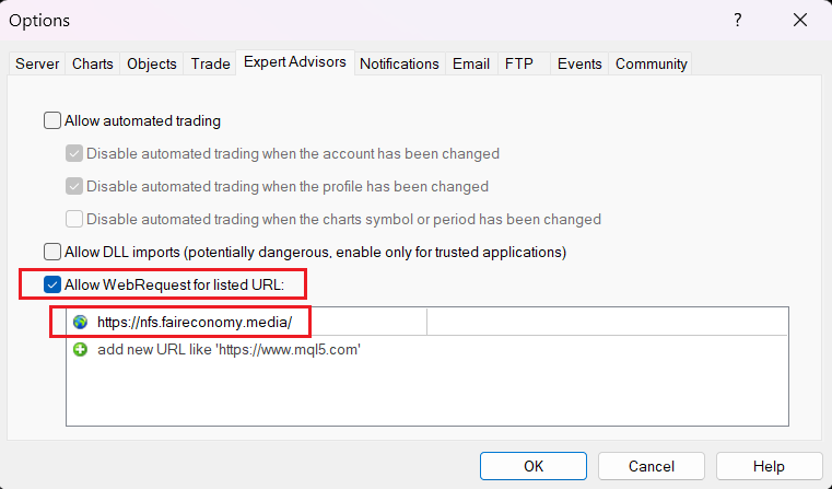 Expert Advisor required to fetch news data for the FFC Calendar indicator. - expert for MetaTrader 4
