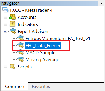 Expert Advisor required to fetch news data for the FFC Calendar indicator. - expert for MetaTrader 4