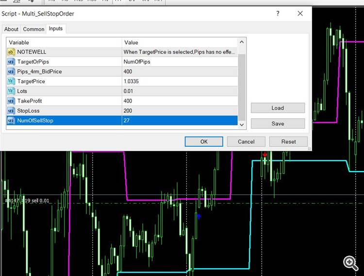 Multi SellLimitOrders & Multi SellStopOrders - script for MetaTrader 4