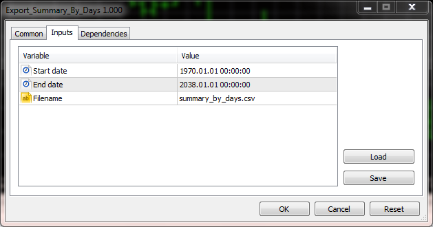 Export Summary Grouped by Trading Days (MT4) - script for MetaTrader 4