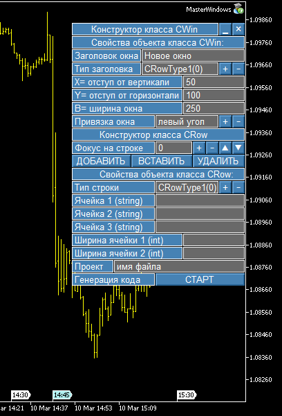 The MasterWindows Library - library for MetaTrader 5