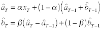 Holt's double exponential smoothing - indicator for MetaTrader 5