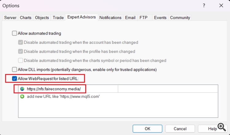 Expert Advisor required to fetch news data for the FFC Calendar indicator. - expert for MetaTrader 4