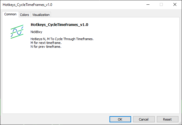 Hotkeys_CycleTimeFrames_v1.0 - indicator for MetaTrader 4